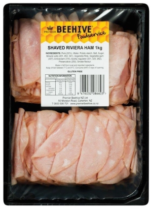 HAM SHAVED RIVIERA PREMIER BEEHIVE 1KG